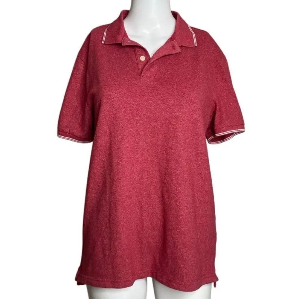 Old Navy Built in Flex Classic Red Polo Shirt Size Small